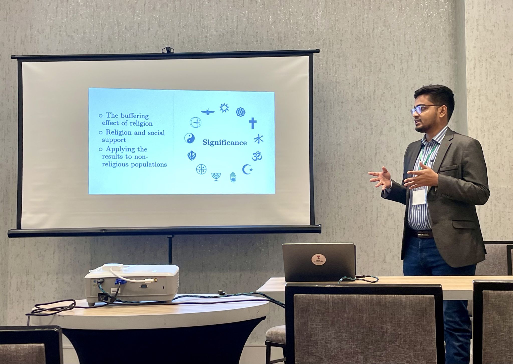 Tahmid Ul Islam presenting at the Mid-South Sociological Association 51st Annual Conference