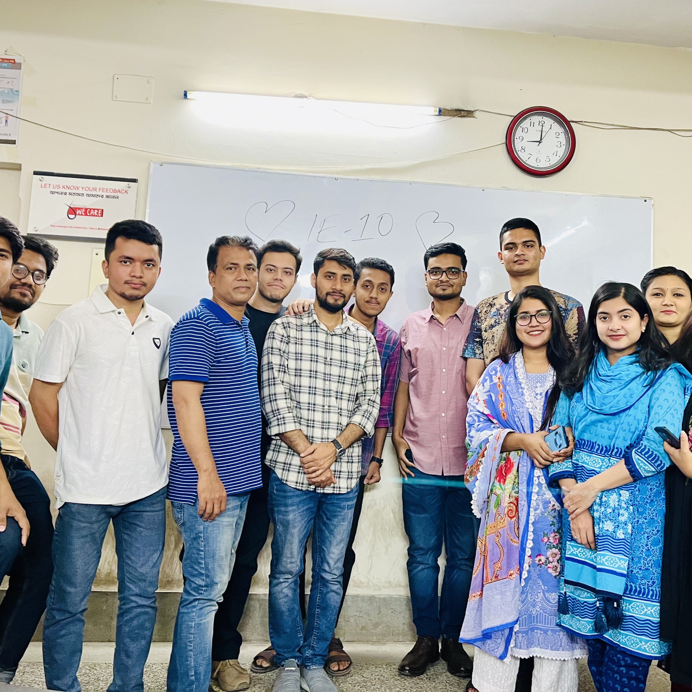 Tahmid Ul Islam with students from Mentors' Education