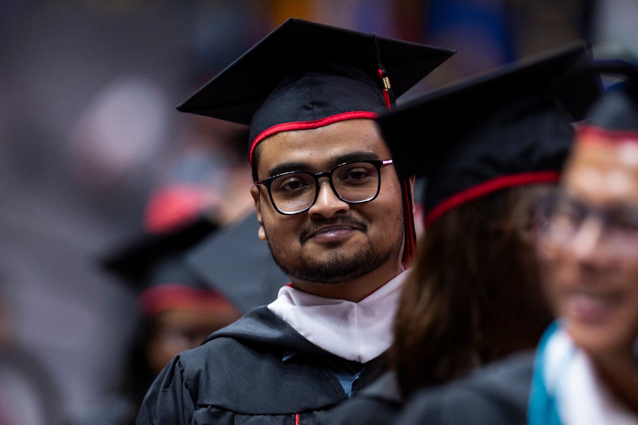 Tahmid Ul Islam at his Master of Arts commencement at Texas Tech University